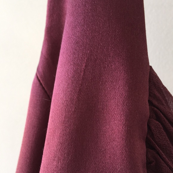 Ann Klein 100% Silk Burgundy Formal Halter Dress for Black Tie size 8 Gown - Picture 9 of 10